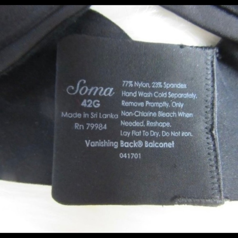 Soma Bra Black